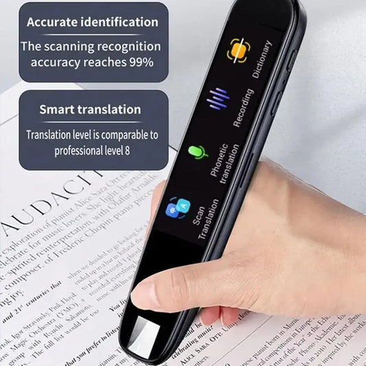 CUJMH - Offline Translation Pen For Teacher/Student Dictionary English Intelligent Scanning Point Reading 123 Languages