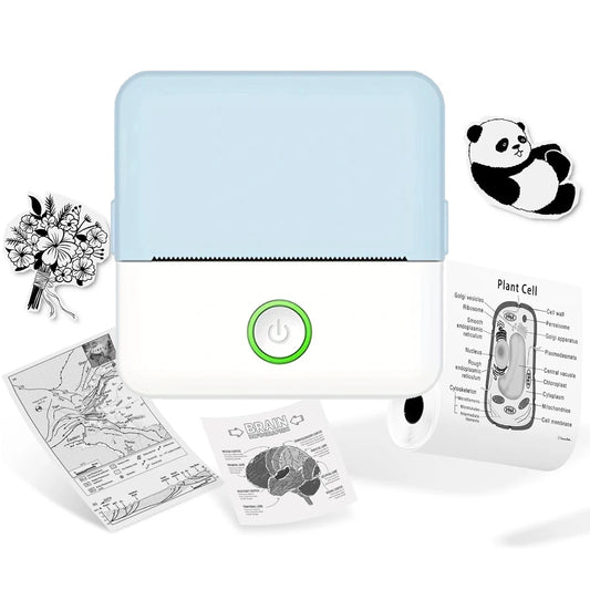 gobingo - Mini portable thermal printer wireless with Bluetooth compatible with android and iOS