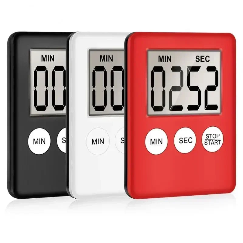 NoEnName_Null - Magnet Kitchen Cooking Timers LCD Digital Screen Square Shaped Count Up Countdown Alarm Clock