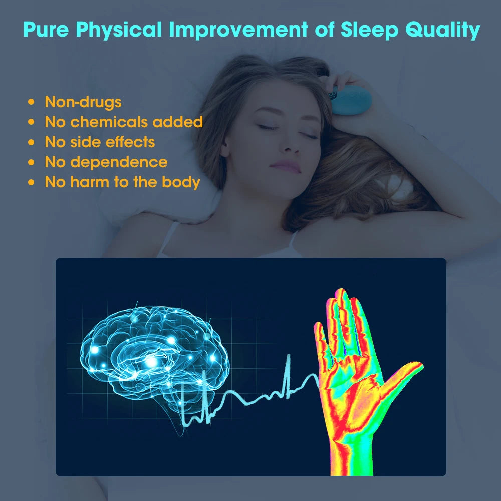 agdoad - Handheld Sleep Aid Device, Relieve Insomnia Instrument, Help Sleep Night Anxiety Therapy